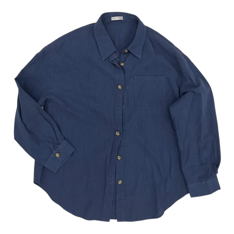 Top Ls By Clothes Mentor In Blue, Size:M Minimalist Men's Casual 