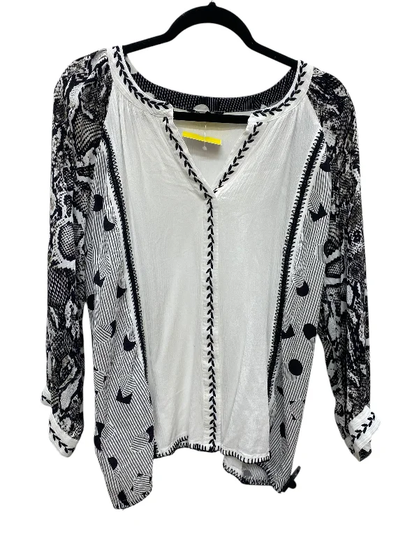 Top Long Sleeve By John Mark In Black, Size: L Trendy Men's Scandinavian