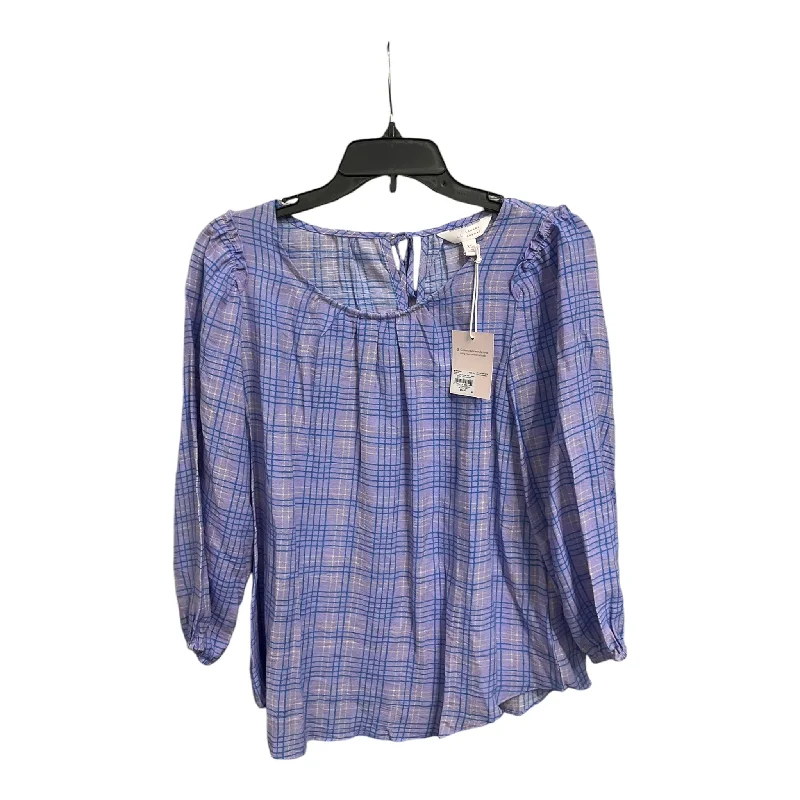 Top Long Sleeve By Lc Lauren Conrad In Purple, Size: Xs Sophisticated Men's French