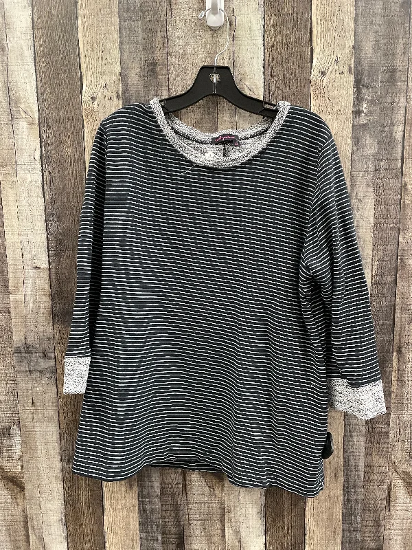 Top Long Sleeve By Fresh Produce In Striped Pattern, Size: Xl Beach