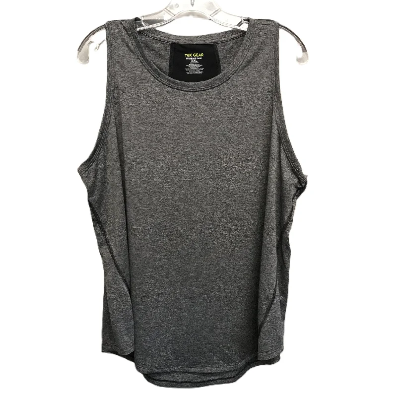 Athletic Tank Top By Tek Gear In Grey, Size: 1x Stylish Men's Neon