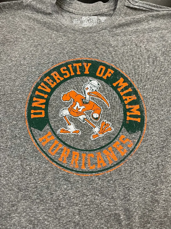 RETRO COLLEGE TEE - GREY/MIAMI Bold Men's Statement