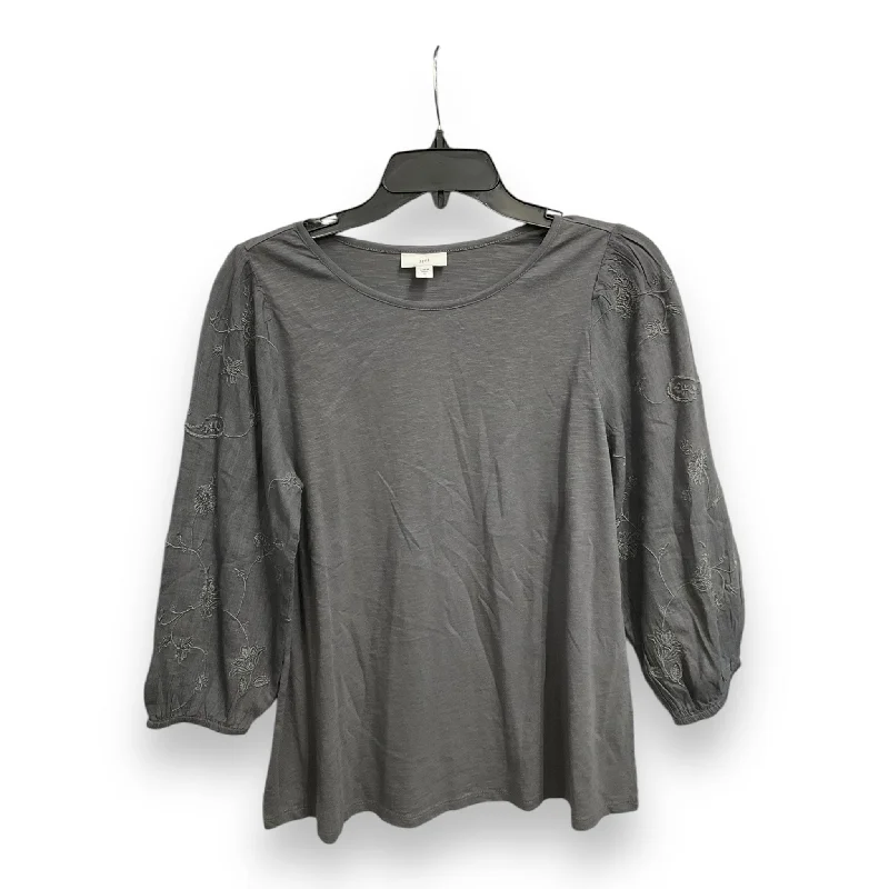 Top Long Sleeve By J. Jill In Grey, Size: Xs Edgy Men's Punk