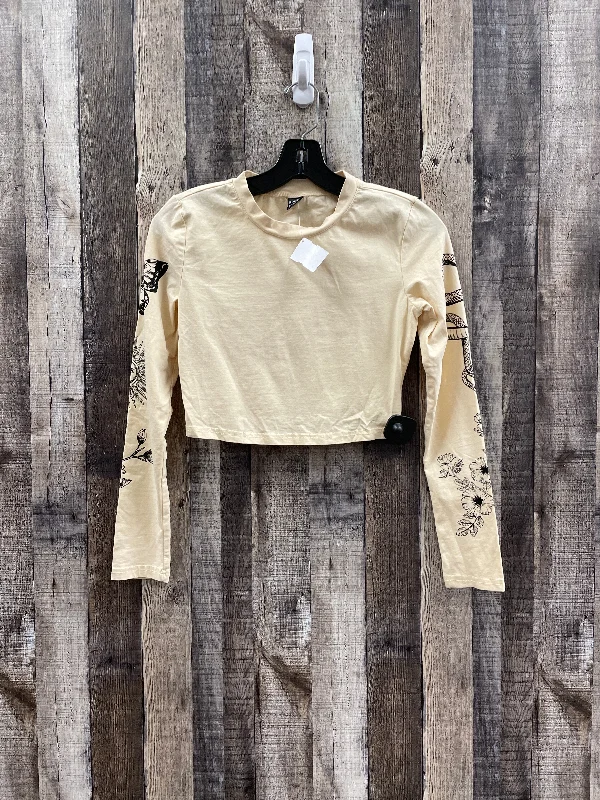 Top Long Sleeve By Shein In Beige, Size: S Business