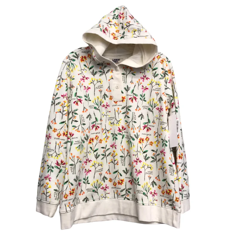 Top Ls By Lands End In Floral Print, Size:Mp Cozy Men's Winter