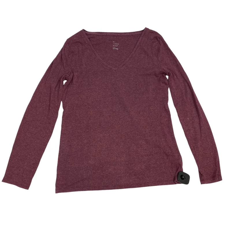 Top Long Sleeve Basic By A New Day In Red, Size: L Dapper Men's Bow