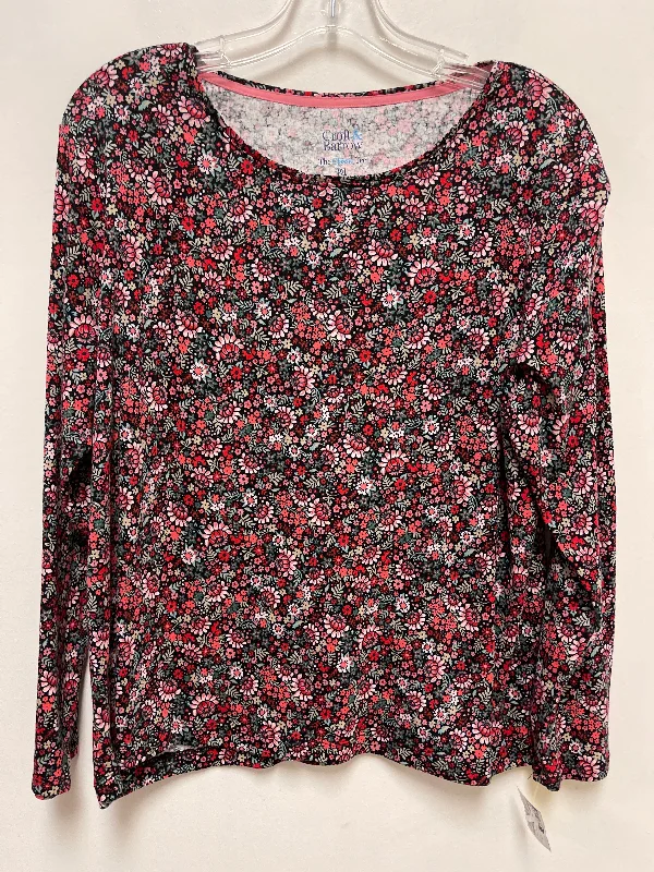 Top Long Sleeve By Croft And Barrow In Floral Print, Size: Xlp Cozy Men's Winter