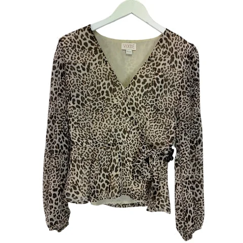 Top Long Sleeve By Clothes Mentor In Animal Print, Size: S Laid