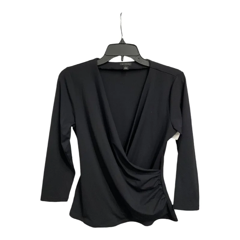Top Long Sleeve By Ann Taylor In Black, Size: S Luxurious Men's High