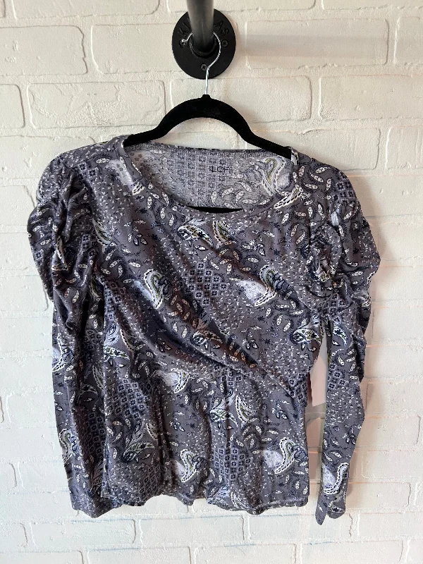 Top Long Sleeve By Loft In Purple, Size: L Hip Men's Urban