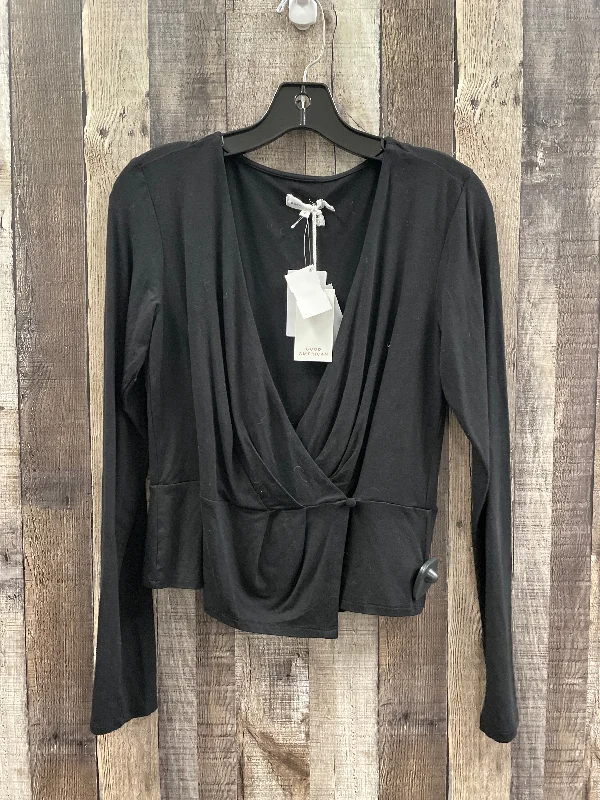 Top Long Sleeve By Good American In Black, Size: L Organic