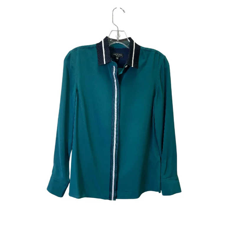 Top Ls By Rag And Bone In Green, Size:Xxs Youthful Men's Pop