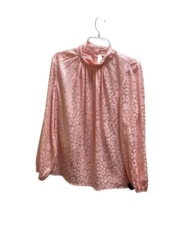 Top Long Sleeve By Tacera In Pink, Size: M Cozy Men's Sherpa