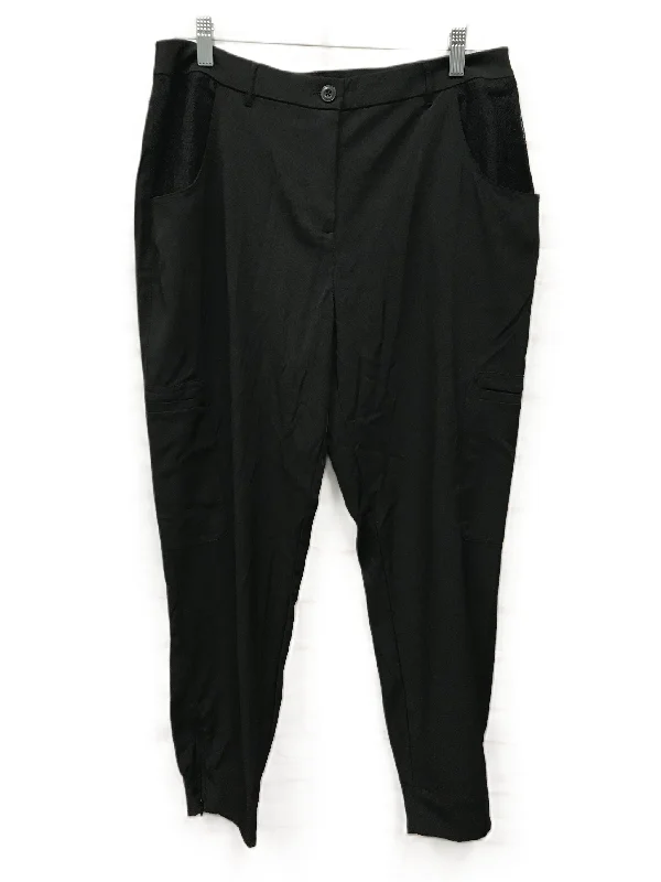 Black Pants Dress By Chicos, Size: 8 Sporty Men's Athleisure 