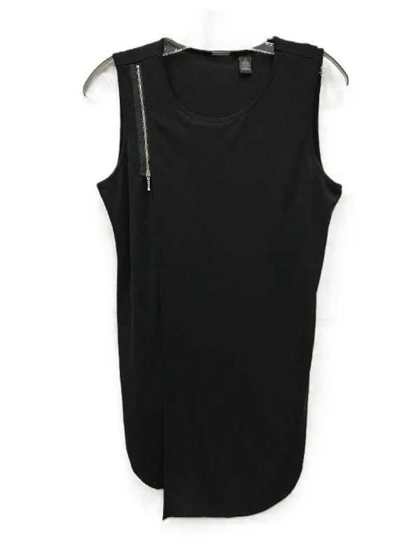 Black Top Sleeveless By Chicos, Size: M Unique Men's Patch