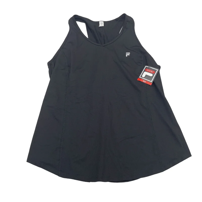BLACK ATHLETIC TANK TOP by FILA Size:2X Youthful Men's Pop