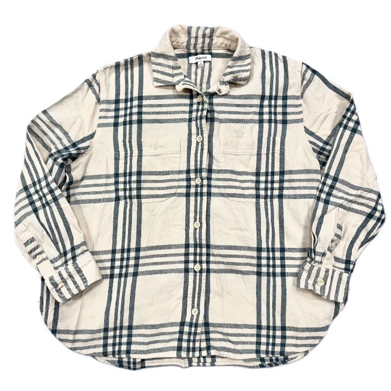 Top Long Sleeve By Madewell In Brown, Size: M Hip Men's Urban