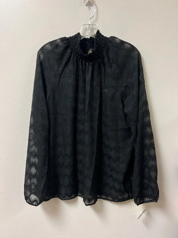 Top Long Sleeve By Mossimo In Black, Size: L Elegant Men's Cashmere