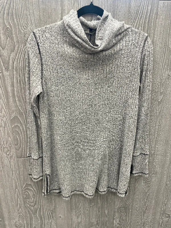 Tunic Long Sleeve By Staccato In Grey, Size: L Sporty Men's Athleisure 