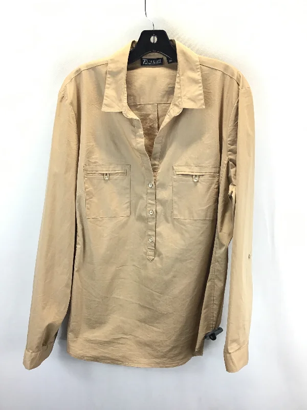Top Long Sleeve By New York And Co In Tan Refined Men's Classic 