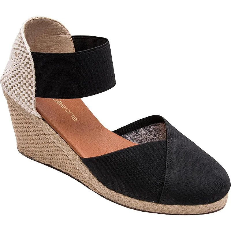 André Assous Womens Anouka Espadrille Round Toe Wedge Sandals