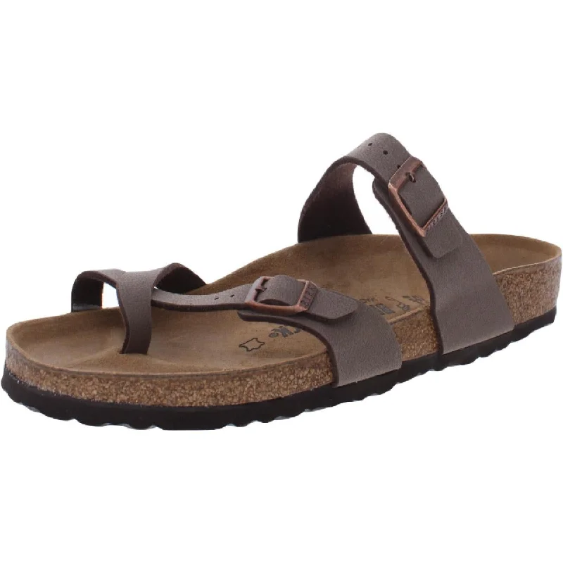 Birkenstock Womens Leather Thong Footbed Sandals