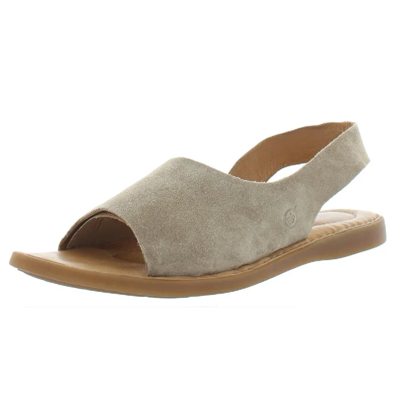 Born Womens Inlet Suede Slip On Slingback Sandals