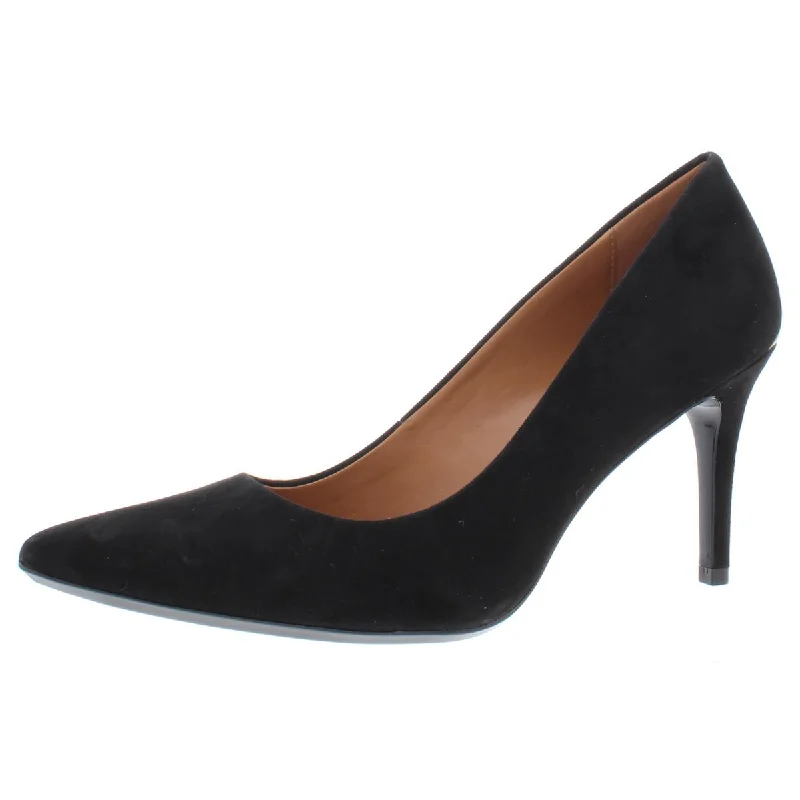 Calvin Klein Womens Gayle Leather Dress Pumps