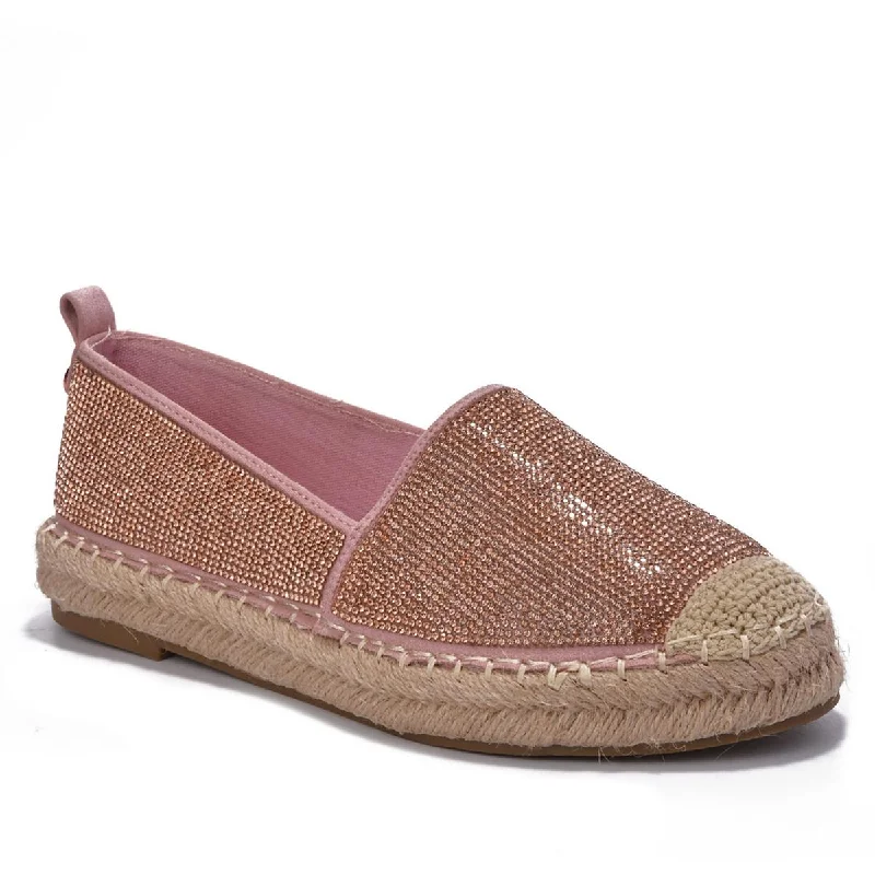 Cape Robbin Womens Flat Bling Espadrilles