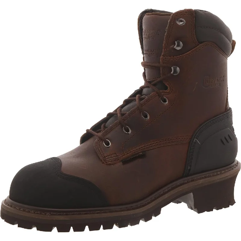 Chippewa Mens 8" Aldarion Waterproof Leather Work & Safety Boots