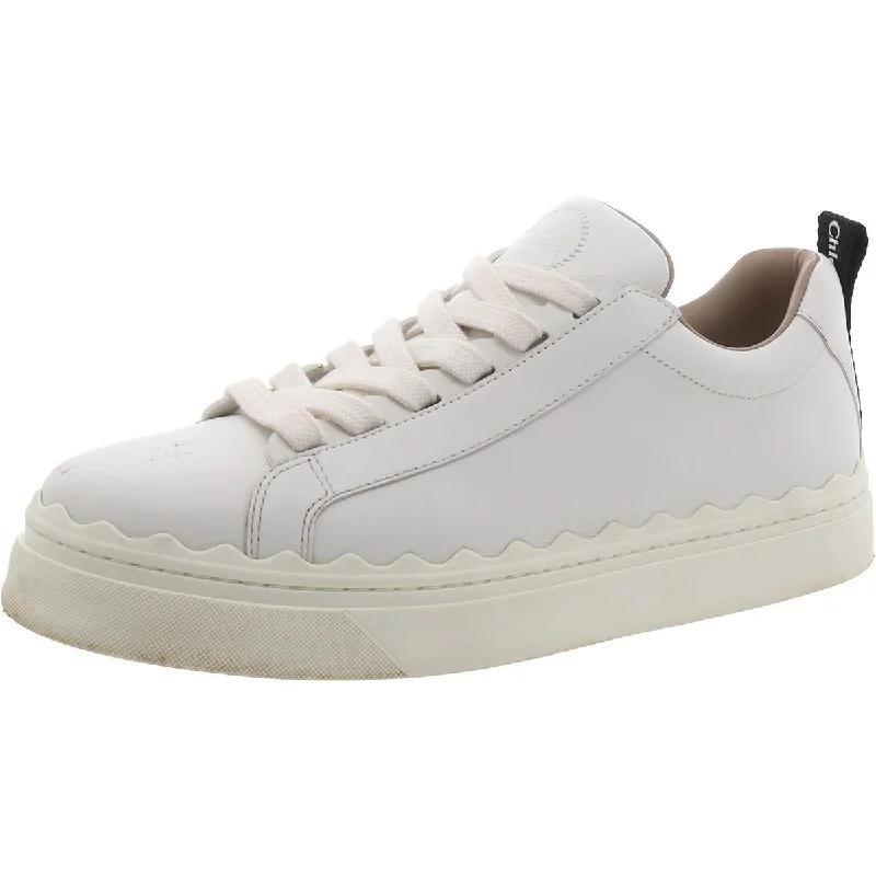 Chloe Womens Faux Leather Lifestyle Casual And Fashion Sneakers