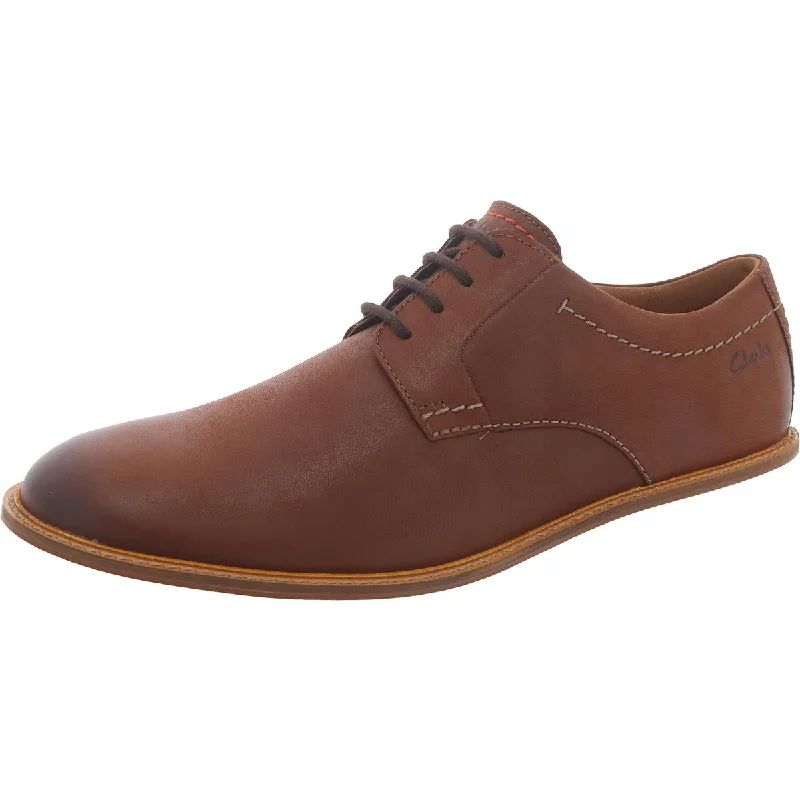 Clarks Mens Atticus Ltlace Leather Lace-Up Oxfords