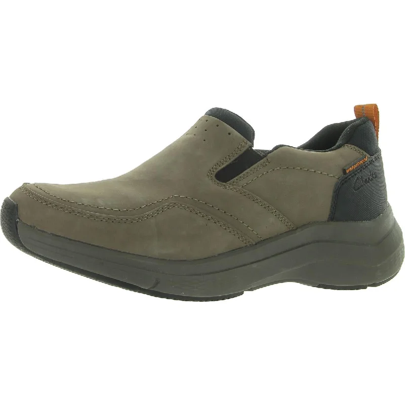 Clarks Mens Wave 2.0 Edge Leather Slip On Casual And Fashion Sneakers