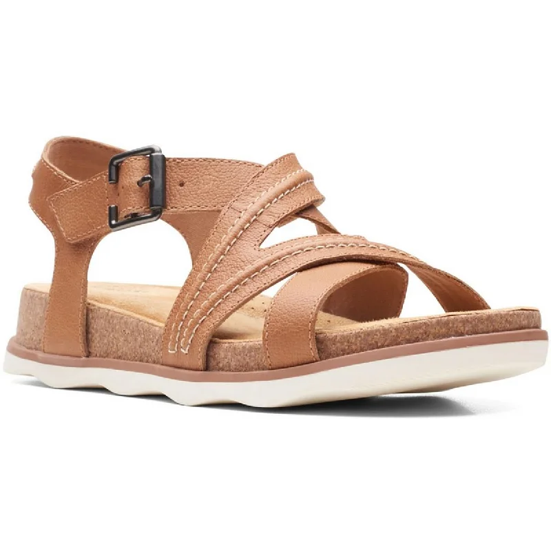 Clarks Womens Brynn Ave Leather Slingback Strappy Sandals