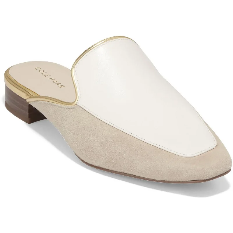 Cole Haan Womens Perley Leather Slip-On Mules