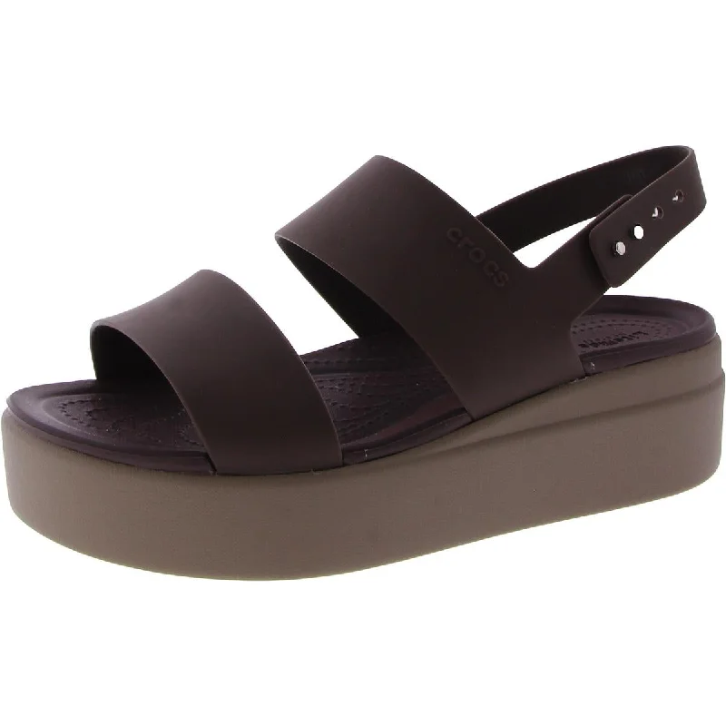 Crocs Womens Lite Ride Ankle Strap Open Toe Wedge Sandals