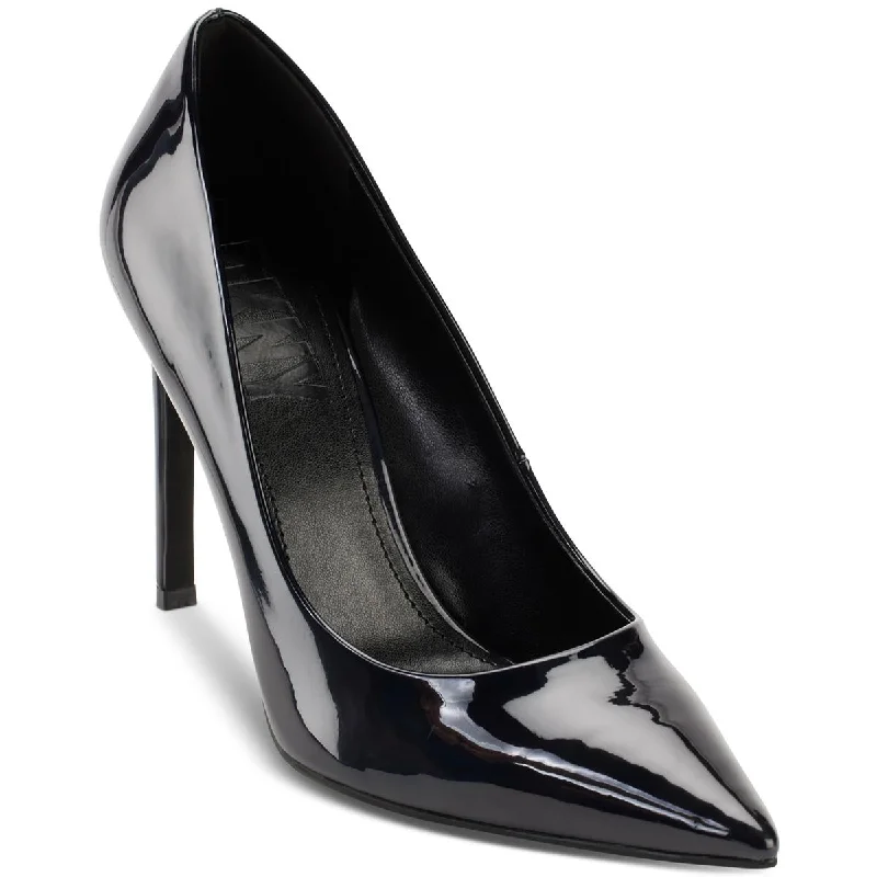 DKNY Womens Mabi Patent Pointed Toe Pumps