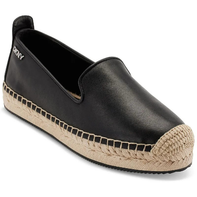 DKNY Womens  MALLANDRA Leather Slip on Espadrilles