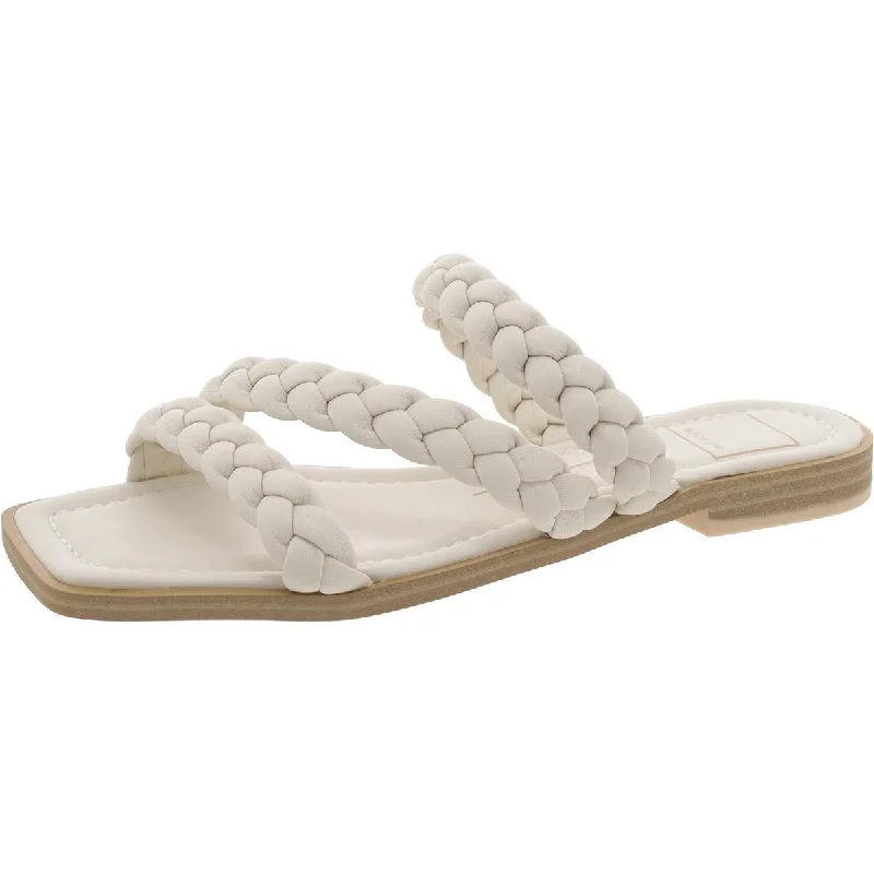 Dolce Vita Womens Braided Slip On Slide Sandals