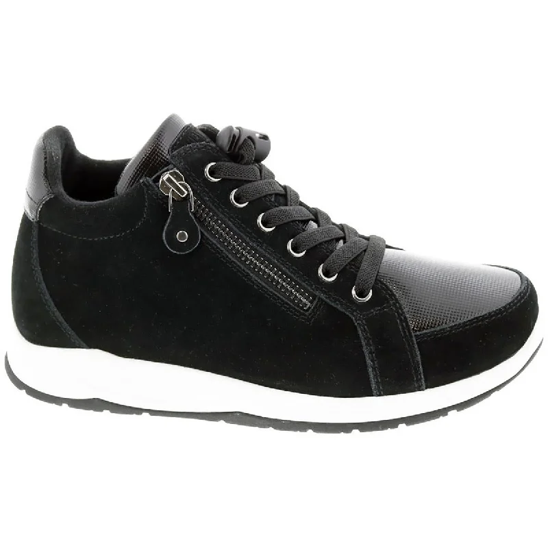 Drew Womens Strobe  Leather Lifestyle High-Top Sneakers