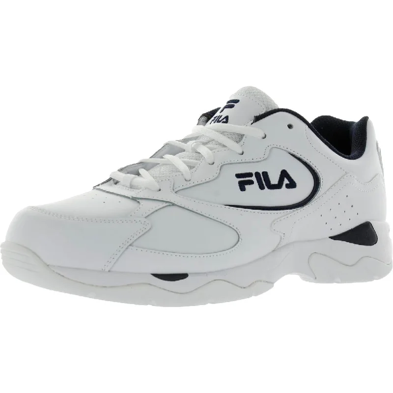 Fila Mens Tri Runner Leather Lace Up Casual and Fashion Sneakers