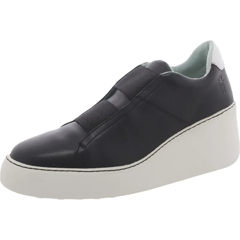 FLY London Womens Faux Leather Round toe Casual And Fashion Sneakers