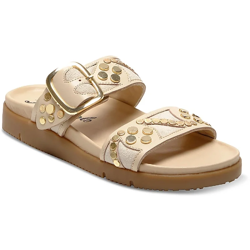 Free People Womens Revelry Rubber Studded Slide Sandals