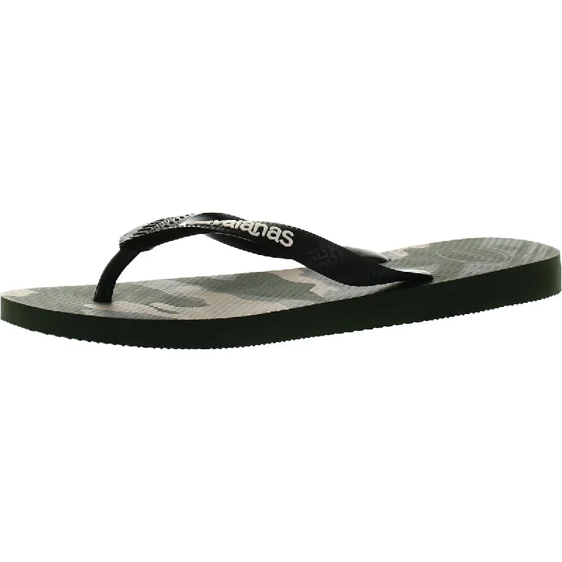 Havaianas Mens Camo Slip On Flip-Flops