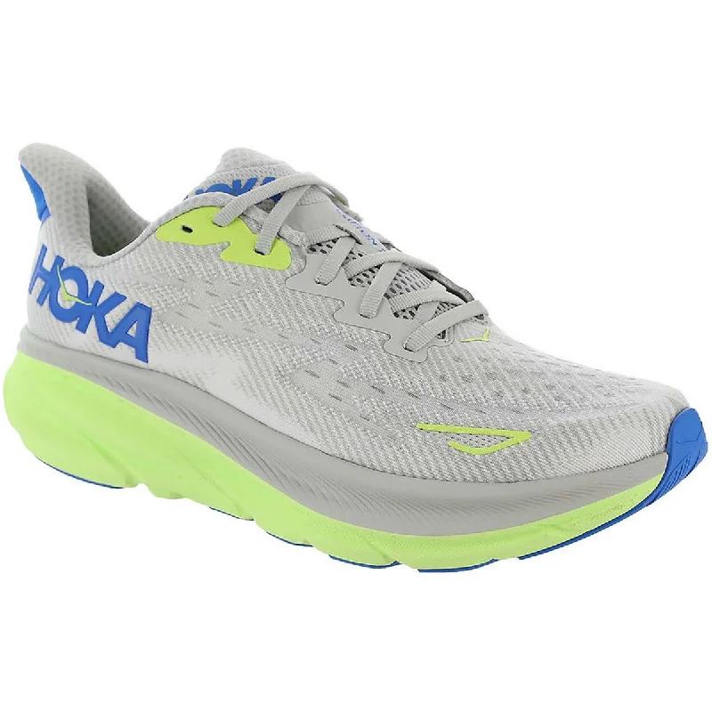 Hoka One One Mens Clifton 9 Knit Fitness Running & Training Shoes