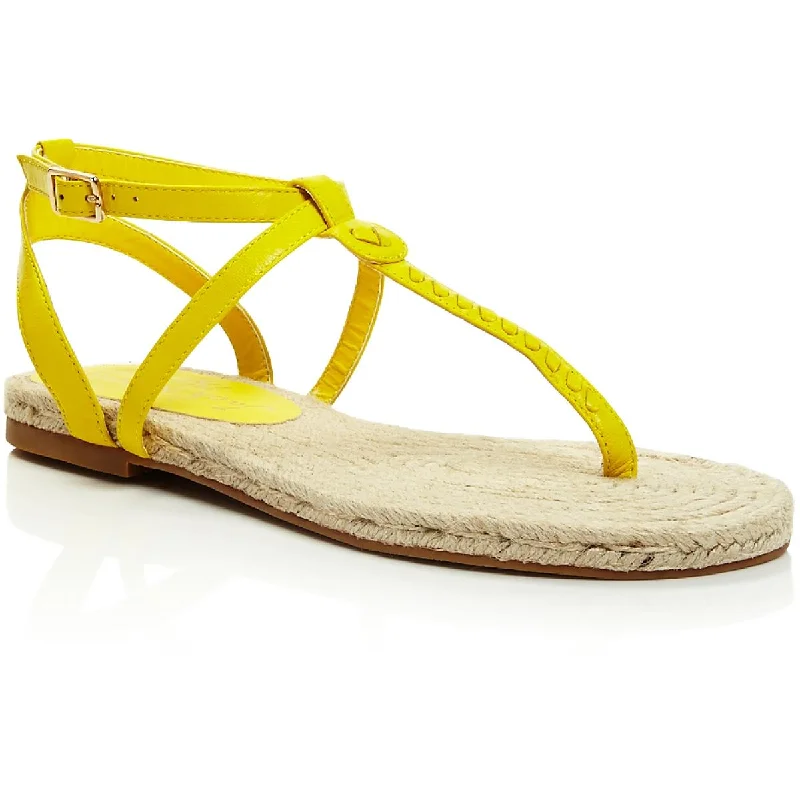 Jack Rogers Womens Evie Leather Ankle Strap Espadrilles