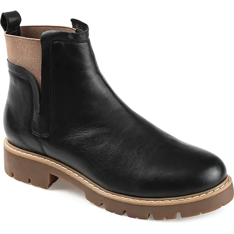 Journee Collection Mens Pull On Flat Chelsea Boots