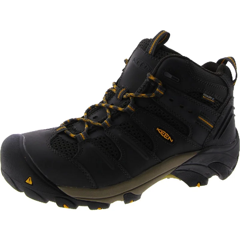 Keen Mens Lansing Mid Water Proof Steel Toe Work & Safety Shoes