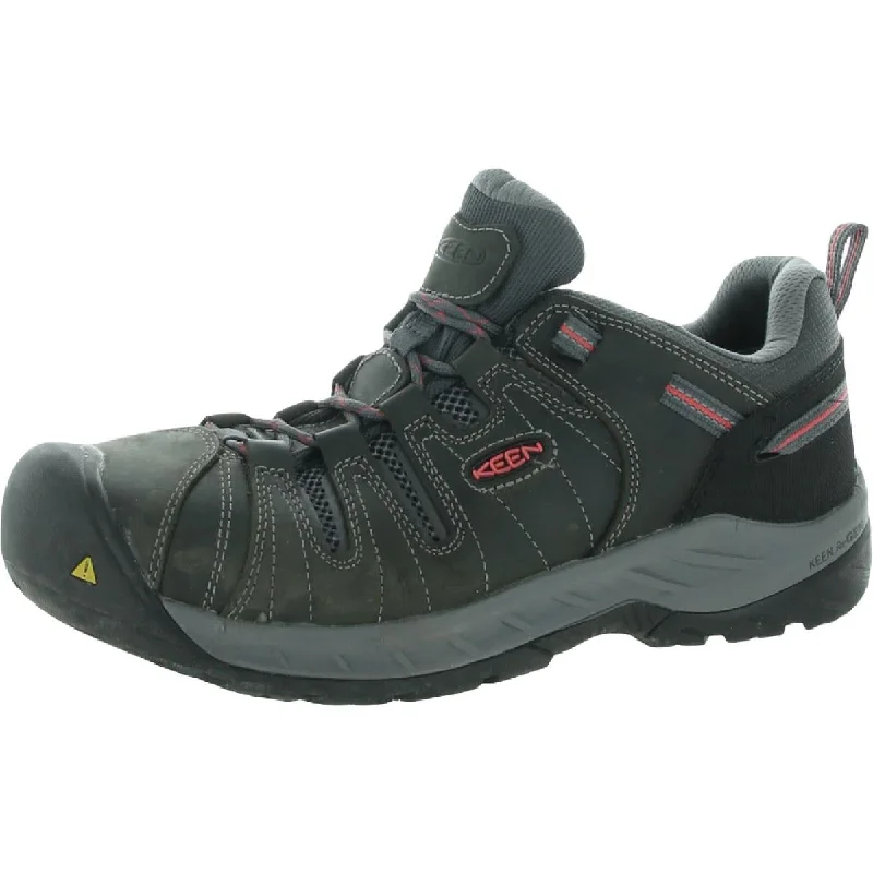 Keen Womens Flint II Leather Lace up Work Shoes