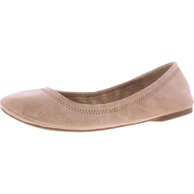 Lucky Brand Womens Emmie Leather Round Toe Ballet Flats